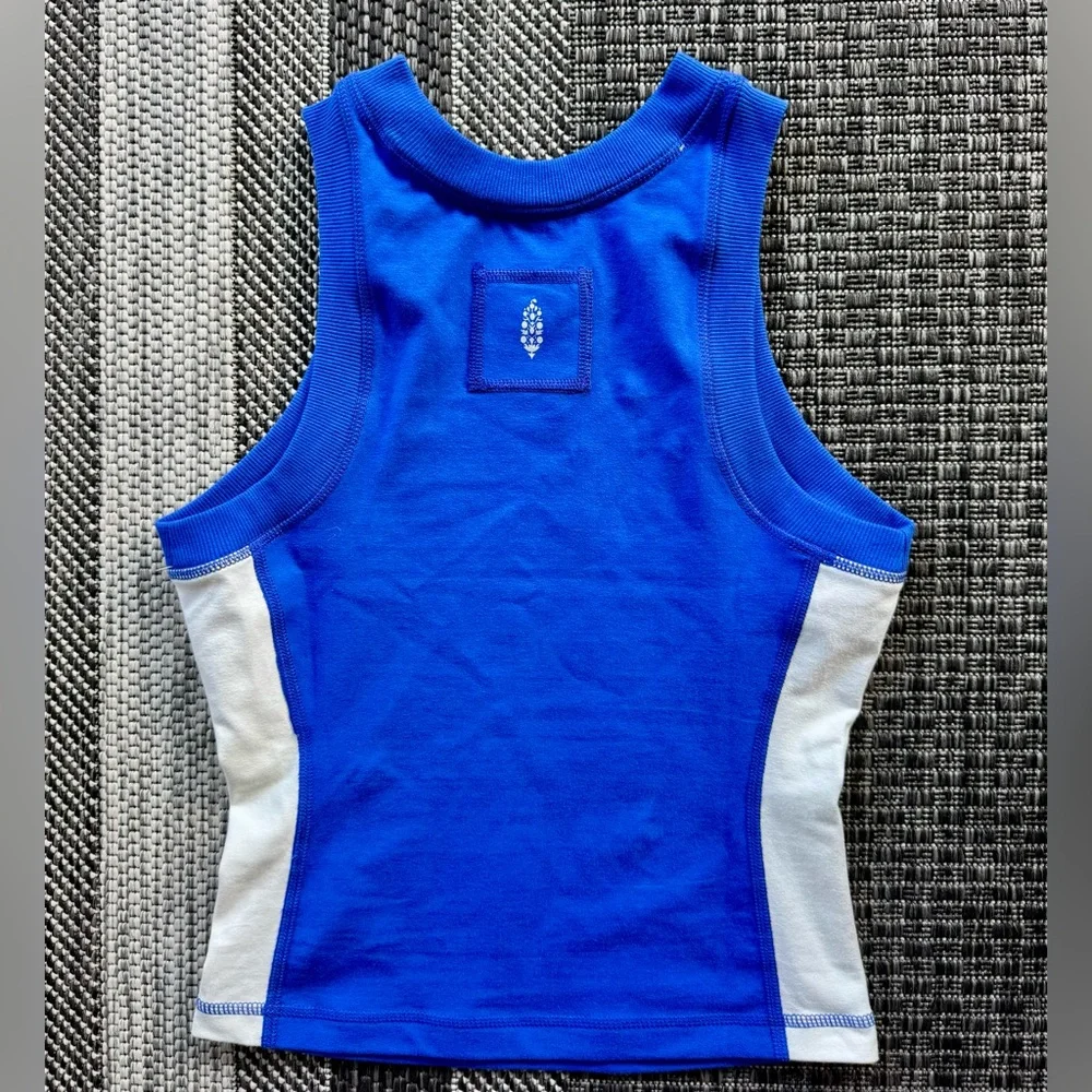 NWOT Free People Movement Powerwalk Tank-Radiant Blue